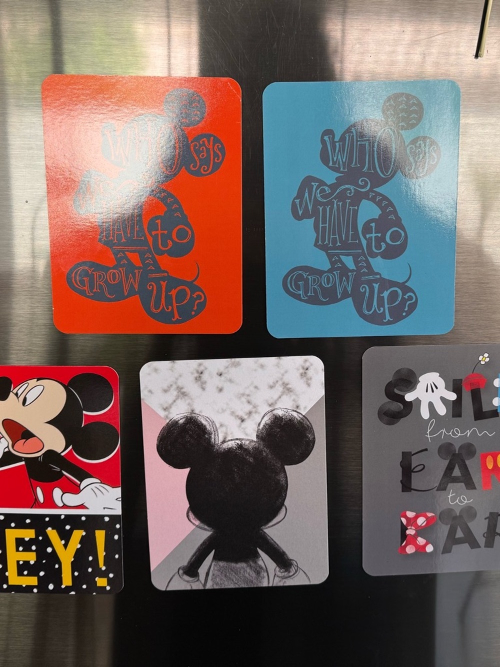 Super Cute Disney Magnets! with various quotes and styles.. (Set of 5)